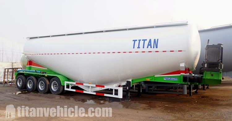 4 Axle 60CBM Bulk Cement Tanker Trailer for Sale In Senegal Dakar