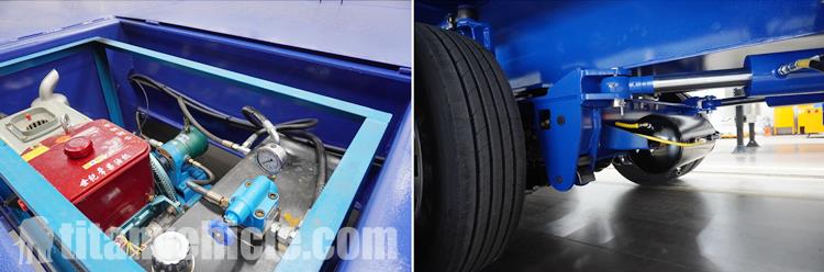 Details of 6 Axle Extendable Lowbed Trailer