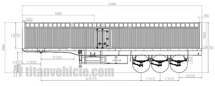 3 Axle High Side Fence Truck Trailer for Sale in Sudan