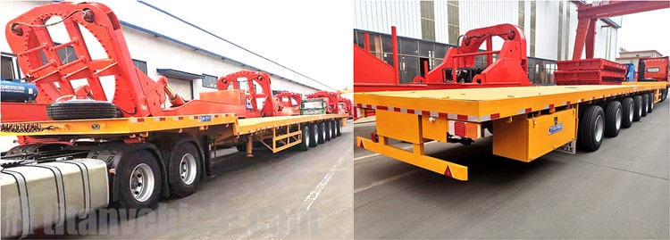 6 Axle Extendable Blade Trailer for Sale in Vietnam