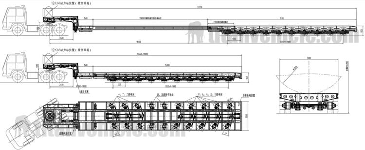 Wind Turbine Transport Trailer for Sale