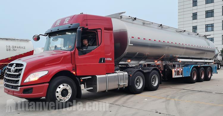 Tri Axle 45000 Liters Aluminum Tanker Trailer for Sale In Zimbabwe