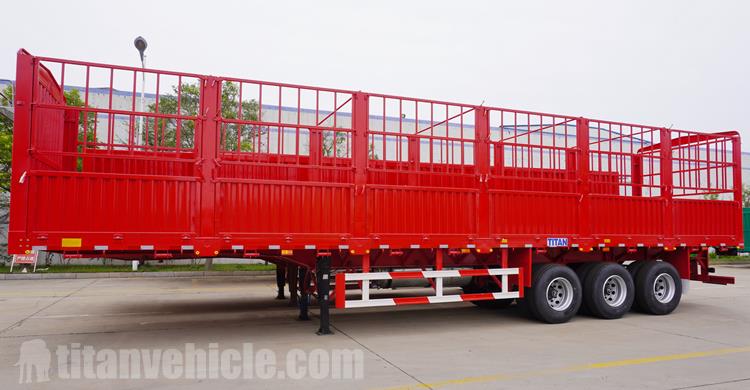 Tri Axle Fence Cargo Semi Trailer Manufacturer