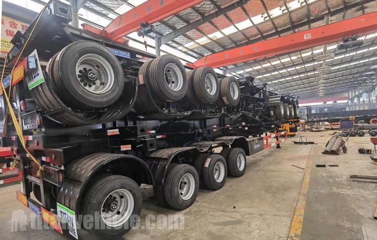 4 Axle 40Ft Container Chassis Trailer for Sale In Fiji