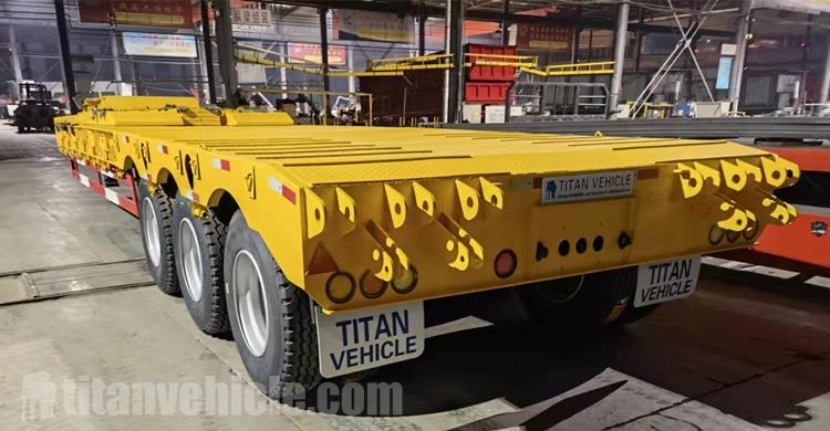 80 Ton 3 Axle Extcavator Low Loader Trailer for Sale