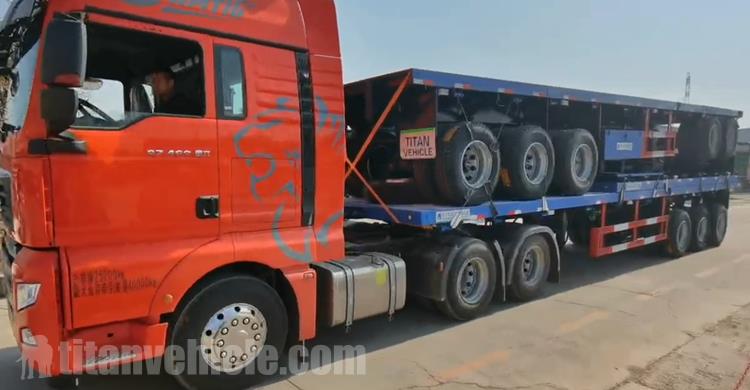 Tri Axle Flatbed Semi Trailer for Sale Manufacturer