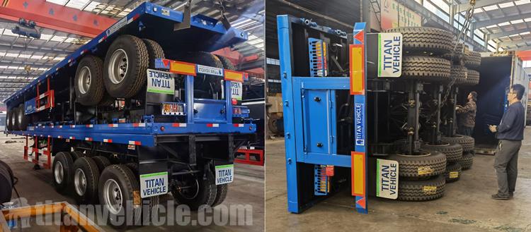 Details of 3 Axle Flat Bed Trailer