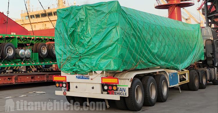 42500 Liters Oil Tanker Truck Trailer with 7 Compartments will be shipped to Nigeria