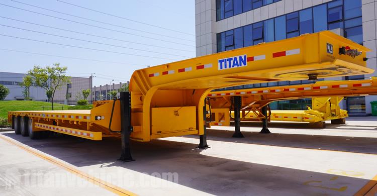 60 Ton Lowbed Trailer for Sale In Rwanda with Best Price