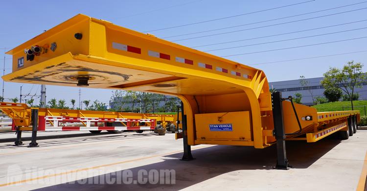 60 Ton Lowbed Trailer for Sale In Rwanda with Best Price