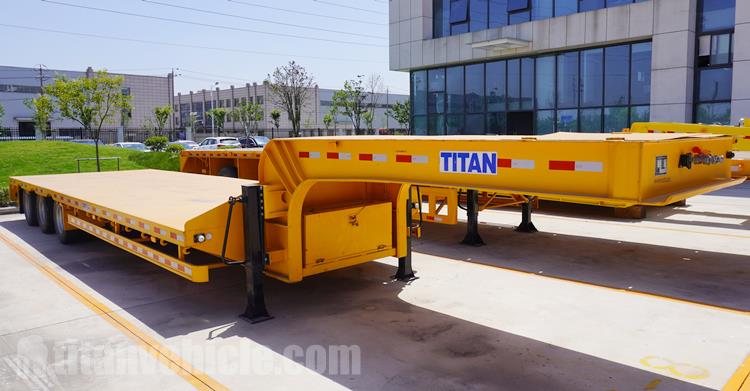 60 Ton Lowbed Trailer for Sale In Rwanda with Best Price