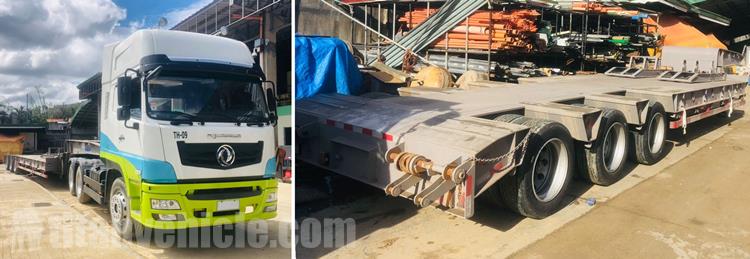 Customer Feedback of 3 Axle Lowbed Semi Trailer