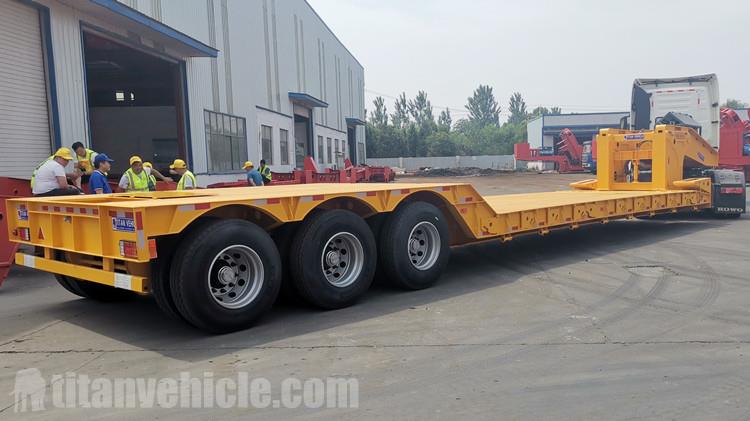 100 Ton Hydraulic Removable Gooseneck Trailer for Sale In Guyana