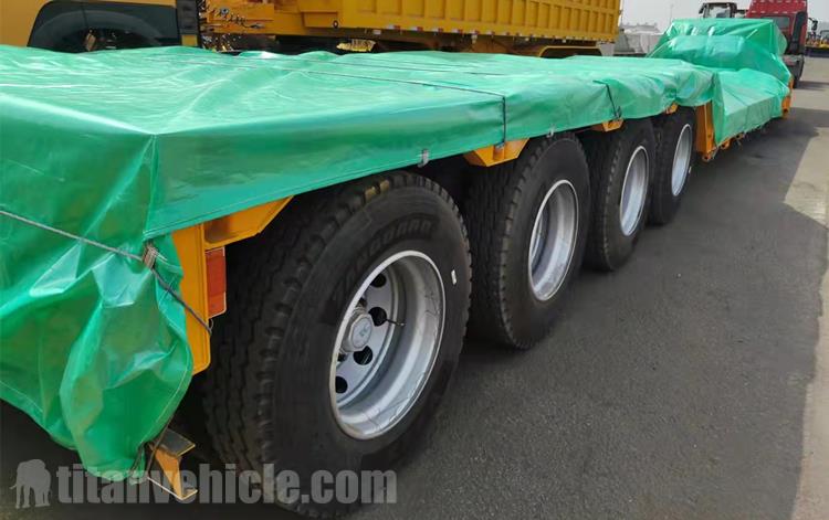4 Axle 100 Ton Detachable Gooseneck Trailer for Sale In Guinea