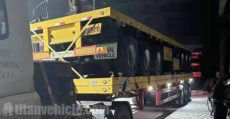 3 Axle Flatbed Semi Trailer for Sale In Benin
