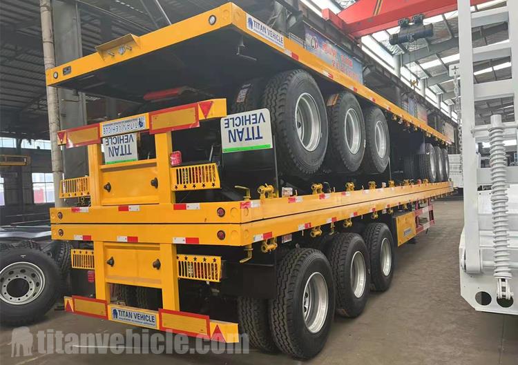 3 Axle Flatbed Semi Trailer for Sale In Benin
