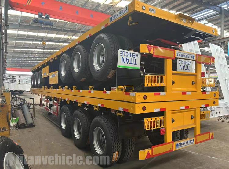 3 Axle Flatbed Semi Trailer for Sale In Benin