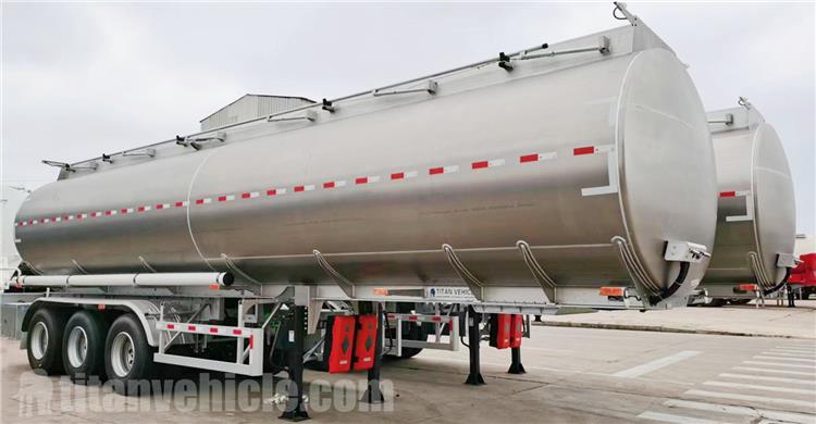 45000 Liters Aluminum Fuel Tanker Trailer for Sale In Uganda