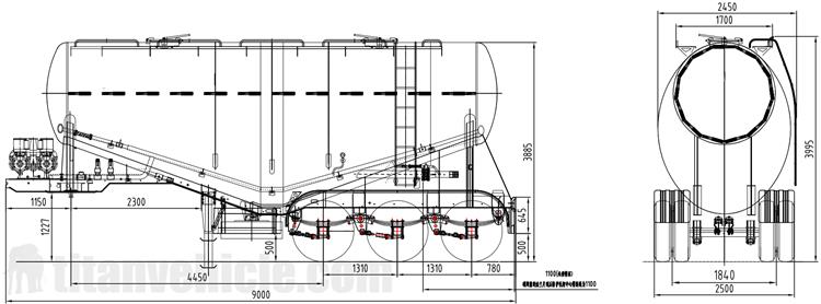 30m3 Bulker Cement Tanker Trailer for Sale In Malawi