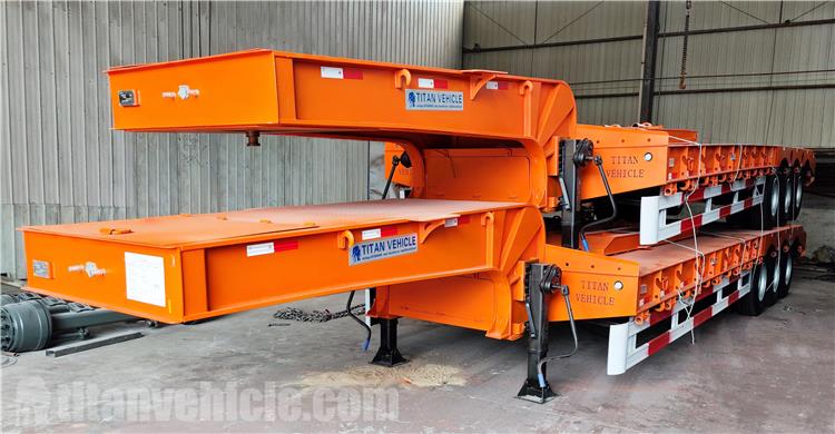 80T Low Bed Trailer Price for Sale In Mombasa, Kenya
