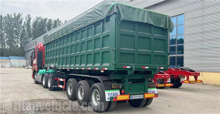 35CBM Dump Truck Trailer for Sale In Tanzania