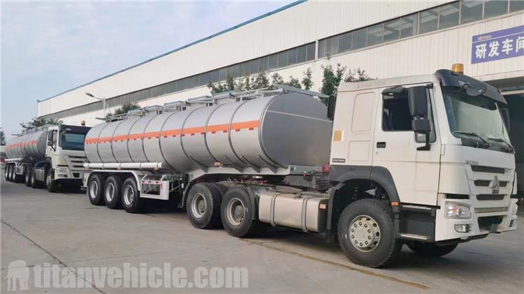 38000 Ltrs Stainless Steel Fuel Tanker Trailer for Sale In Angola