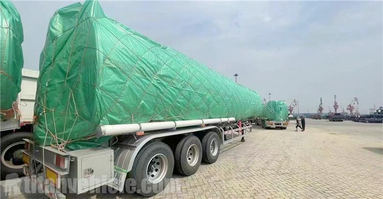 38000 Liters Stainless Steel Tanker Trailer for Sale In Ghana
