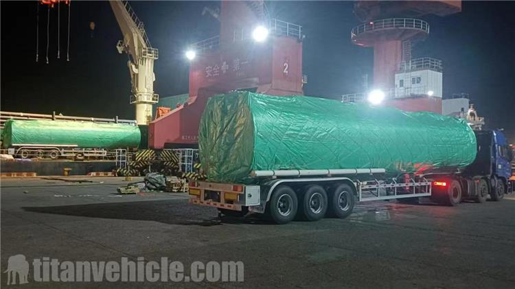 38000 Liters Stainless Steel Tanker Trailer for Sale In Ghana