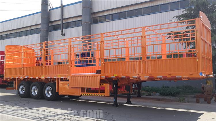 3 Axle 80 Ton Fence Cargo Trailer for Sale In Gabon