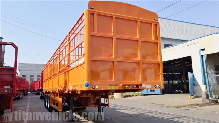 3 Axle 80 Ton Fence Cargo Trailer for Sale In Gabon