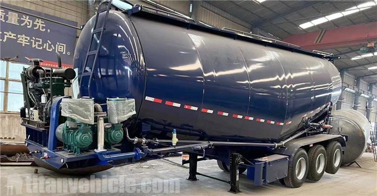 40CBM Bulker Cement Tanker Trailer for Sale In Indonesia