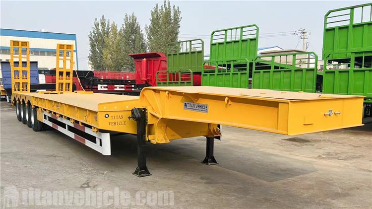 4 Axle 100 Ton Low Loader Trailer for Sale In United Arab Emirates