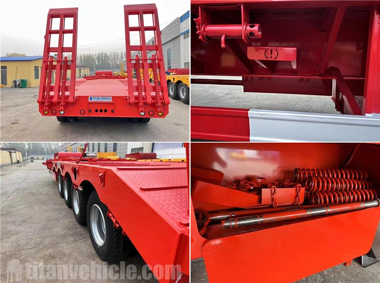 4 Axle 80 Ton Low Bed Trailer for Sale In Zambia