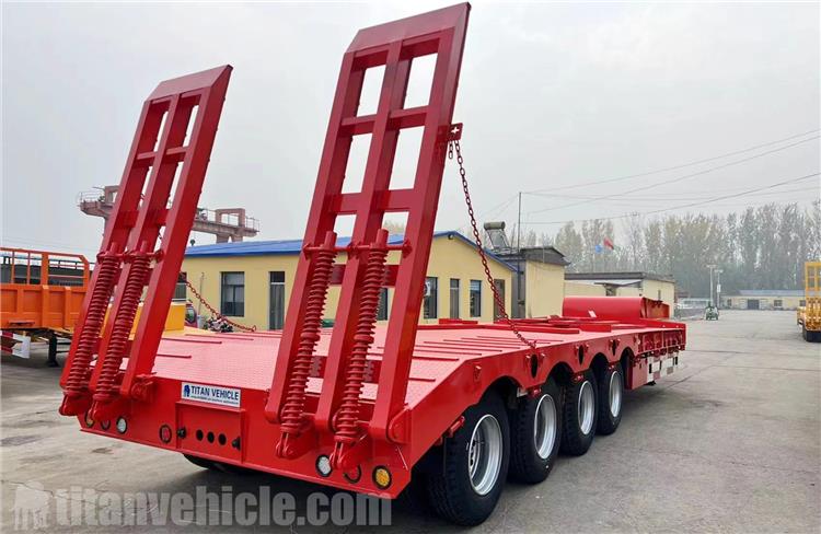 4 Axle 80 Ton Low Bed Trailer for Sale In Zambia