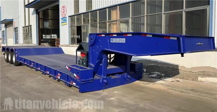 3 Axle 80 Ton Gooseneck Detachable Trailer for Sale In Gabon