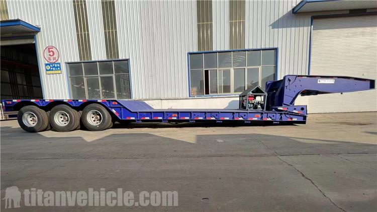 3 Axle 80 Ton Gooseneck Detachable Trailer for Sale In Gabon
