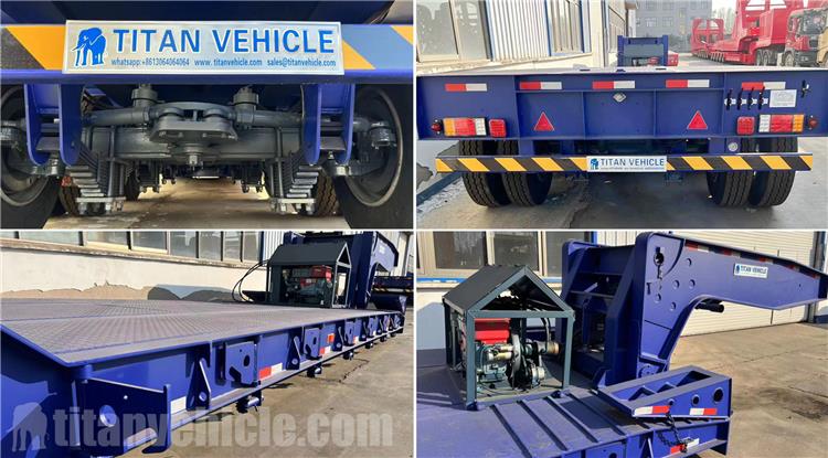 3 Axle 80 Ton Gooseneck Detachable Trailer for Sale In Gabon