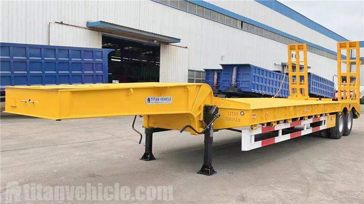 2 Axle 60 Ton Low Bed Semi Trailer for Sale In Philippines