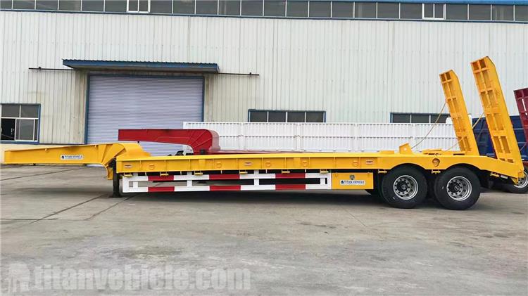 2 Axle 60 Ton Low Bed Semi Trailer for Sale In Philippines