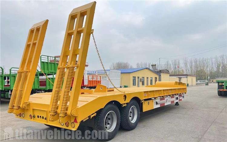 2 Axle 60 Ton Low Bed Semi Trailer for Sale In Philippines