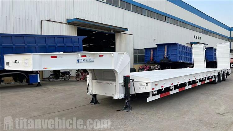 Tri Axle 80 Ton Lowbed Semi Trailer for Sale In Philippines