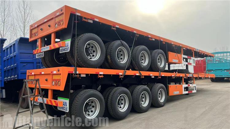 4 Axle 43 ft Flatbed Semi Trailer for Sale In Abidjan, Ivory Coast