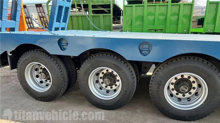 80t Semi Low Bed Trailer for Sale In Tanzania