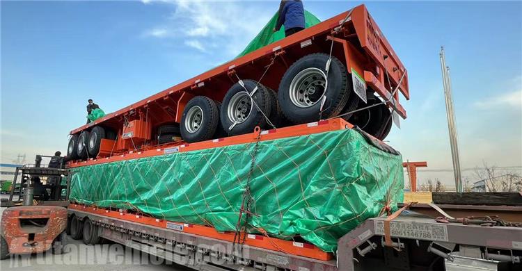 12.5m Tri Axle Flatbed Trailer for Sale In Ghana Accra