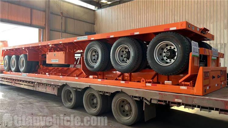 12.5m Tri Axle Flatbed Trailer for Sale In Ghana Accra