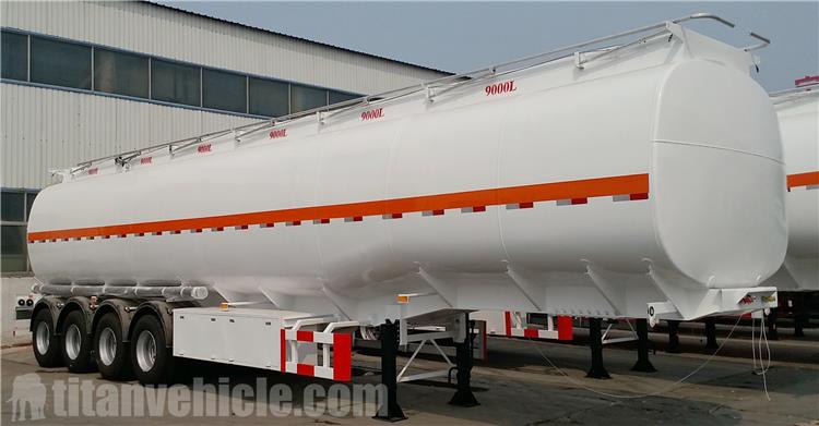 4 Axle 50,000 Liters Stainless Steel Tanker Trailer for Sale In Guinea