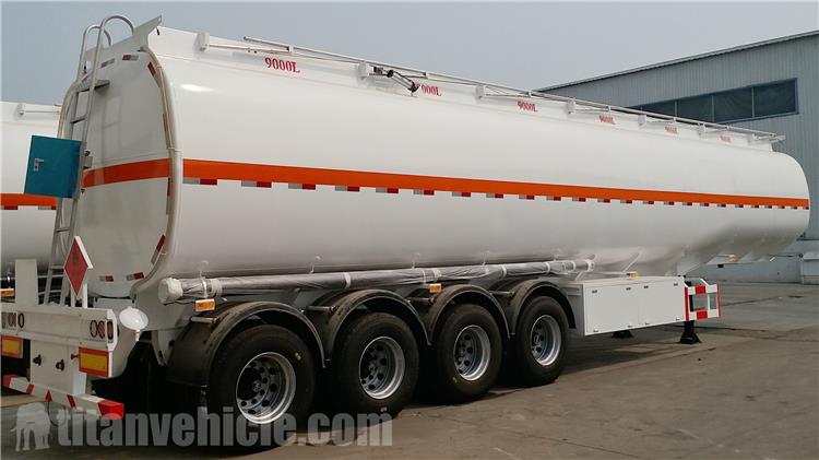 4 Axle 50,000 Liters Stainless Steel Tanker Trailer for Sale In Guinea