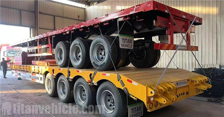 4 Axle 100 Ton Low Bed Trailer and Dropside Trailer for Sale In Mozambique, Bella