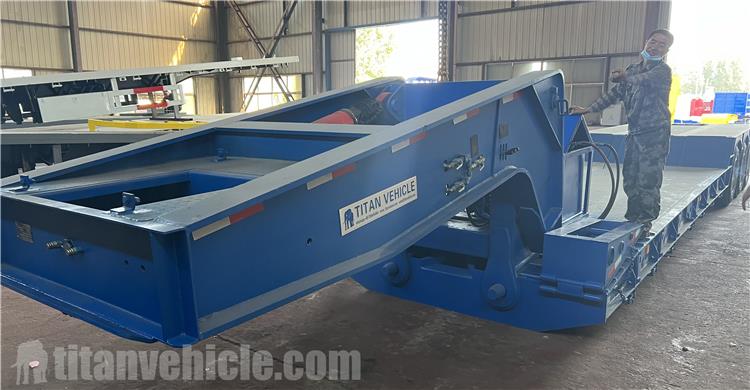 Tri Axle 60 Ton Front Loader Trailer for Sale In Guinea