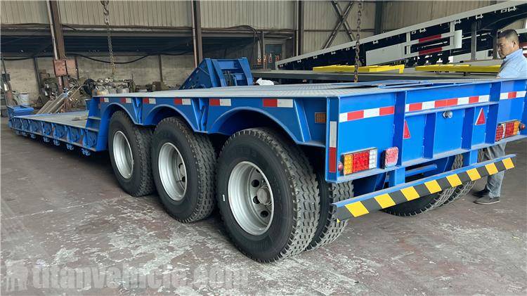 Tri Axle 60 Ton Front Loader Trailer for Sale In Guinea